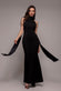 Satin Multi-Tie Halterneck Maxi Dress DR4973QZ
