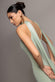 SCUBA & SOFT SATIN HALTERNECK MAXI DRESS WITH BACK SASH DR4973