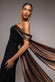 OFF THE SHOULDER MIRROR FOIL ANGEL WING CAPE MAXI DRESS DR4980