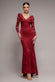 FIT & FLARE SCALLOP LACE V NECK MAXI DRESS DR4994