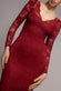 FIT & FLARE SCALLOP LACE V NECK MAXI DRESS DR4994