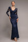 FIT & FLARE SCALLOP LACE V NECK MAXI DRESS DR4994