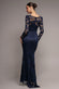 FIT & FLARE SCALLOP LACE V NECK MAXI DRESS DR4994