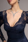 FIT & FLARE SCALLOP LACE V NECK MAXI DRESS DR4994