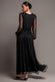 Gathered Long Balloon Sleeve A-Line Mesh Maxi Dress DR5003