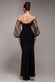 Dobby Organza Bishop Sleeve Multiway Maxi Dress DR5011