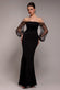 Dobby Organza Bishop Sleeve Multiway Maxi Dress DR5011