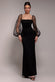 Dobby Organza Bishop Sleeve Multiway Maxi Dress DR5011