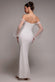 Dobby Organza Bishop Sleeve Multiway Maxi Dress DR5011