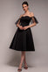 SCUBA & POLKA MESH OFF THE SHOULDER MIDI DRESS DR5016