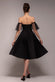 SCUBA & POLKA MESH OFF THE SHOULDER MIDI DRESS DR5016