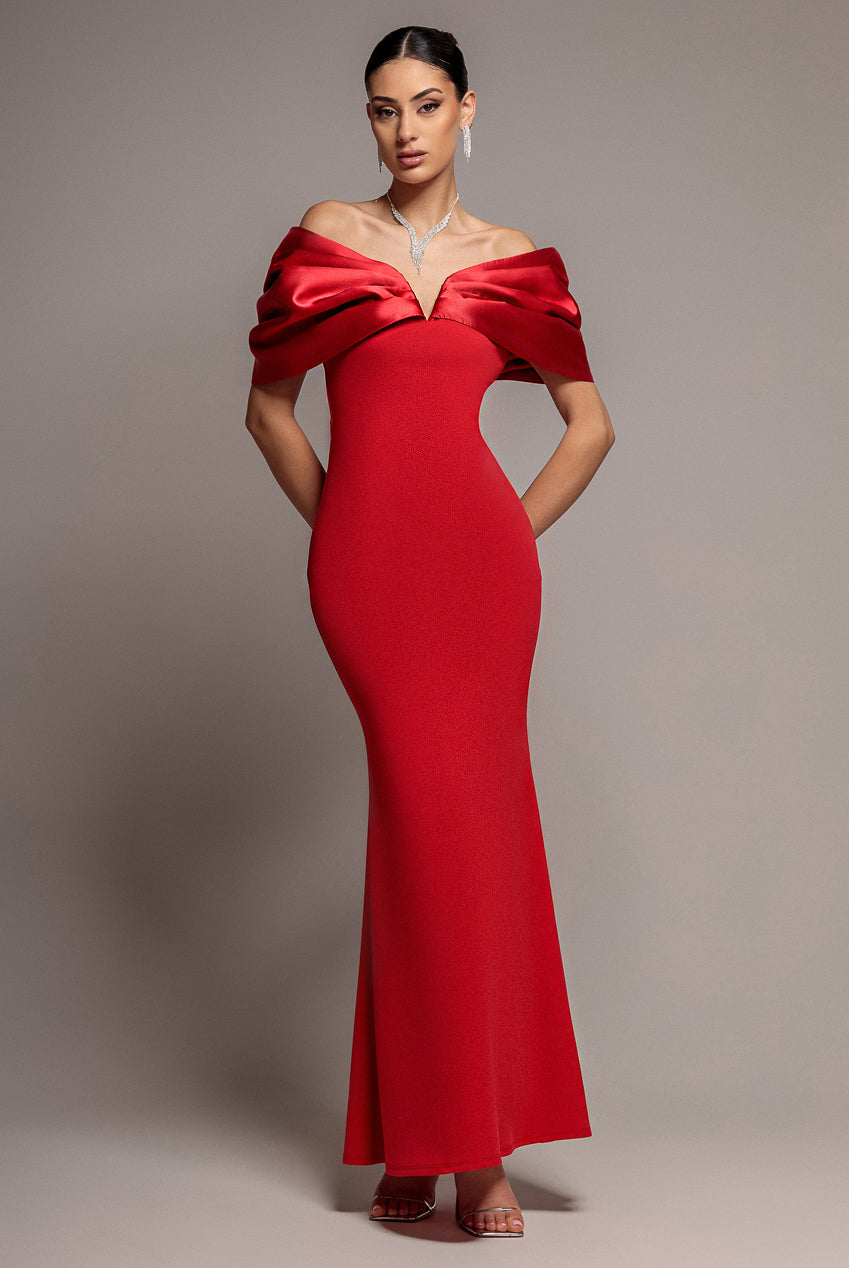 midi dresses for curvy ladies Plus Size Celine Drape Midi Dress