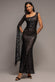 ONE SIDE CAPE SLEEVE SEQUIN MAXI DRESS DR5068