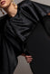 Scoop Neck Soft Satin Cape Sleeve Maxi Dress DR5074