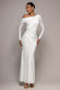 OFF SHOULDER GATHERED PANEL SOFT TOUCH MAXI DRESS BY GODDIVA DR5087