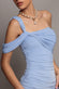 ONE SHOULDER ASYMMETRIC TWIST MAXI DRESS BY GODDIVA DR5089