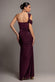 ONE SHOULDER ASYMMETRIC TWIST MAXI DRESS BY GODDIVA DR5089