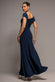 ASYMMETRIC NECK GATHERED WAIST MAXI DRESS BY GODDIVA DR5096