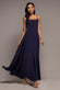STRAPLESS FIT & FLARE A-LINE MAXI DRESS DR5114