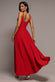 STRAPLESS FIT & FLARE A-LINE MAXI DRESS DR5114