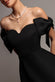 BARDOT PLUNGE NECK BOW SLEEVE SKATER MINI DRESS DR5125