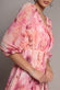 FLORAL PRINT WRAP A LINE MIDI DRESS BY GODDIVA DR5131