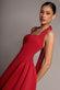 CORSET FIT AND FLARE HALTER NECK MIDI DRESS DR5134
