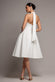 CORSET FIT AND FLARE HALTER NECK MIDI DRESS DR5134