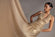 HALTERNECK EMPIRE WAIST GATHERED SUNRISE FOIL MAXI DRESS BY GODDIVA DR5138