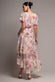 FLUTTER SLEEVE CHIFFON MIDAXI WRAP DRESS DR5140