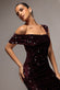 ASYMMETRIC OFF SHOULDER PLEATED WAIST MAXI DRESS DR5171