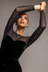 DIAMANTE SLEEVES ILLUSION NECK FRONT WRAP VELVET MAXI DRESS DR5221