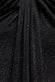 PLUNGE NECK LONG SLEEVE FRONT DRAPED LUREX MAXI DRESS DR5231