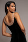 PEARL DIAMANTE NECK VELVET MAXI DRESS DR5234