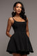 SLEEVELESS SCOOP NECK SKATER MINI DRESS DR5246