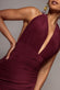 HALTER NECK EMPIRE WAIST GATHERED MAXI DRESS BY GODDIVA DR5259