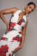 HALTER NECK EMPIRE WAIST GATHERED MAXI DRESS BY GODDIVA DR5259