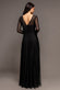 SHEER SLEEVE DOBBY MESH SWEETHEART A LINE MAXI DRESS DR5270