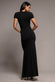 PLEATED ASYMMETRIC BODICE MERMAID MAXI DRESS DR5277