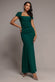 PLEATED ASYMMETRIC BODICE MERMAID MAXI DRESS DR5277