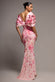 PRINTED OFF SHOULDER SATIN BOW BACK MAXI DRESS BY GODDIVA DR5282