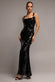 SLEEVELESS SQUARE NECK SEQUIN MERMAID MAXI DRESS DR5290
