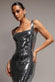 SLEEVELESS SQUARE NECK SEQUIN MERMAID MAXI DRESS DR5290
