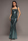 SLEEVELESS PRINCESS SEAM SEQUIN MERMAID MAXI DRESS DR5323