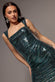 SLEEVELESS PRINCESS SEAM SEQUIN MERMAID MAXI DRESS DR5323