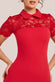 Lace Detail Bodycon Collar Dress DR960T