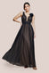 Ombre Pleated Dobby Mesh Corsage Maxi Dress DR4294