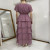5 Tiered Chiffon Wrap Maxi Dress DR4534BBS