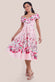 Bardot Floral Print A-Line Scuba Foam Midi Dress DR4228