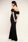 Off The Shoulder Draped Sleeve Pearl Maxi Dress DR4226